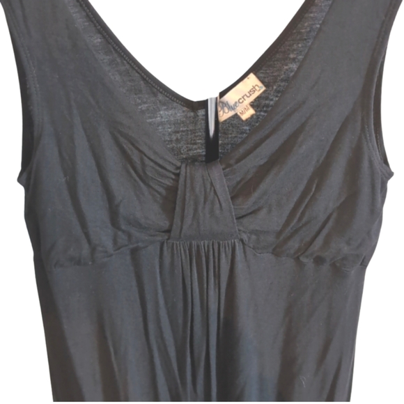 Blue Crush Little Black Dress | Size M | Sleeveless V-Neck Mini Dress - Picture 2 of 7